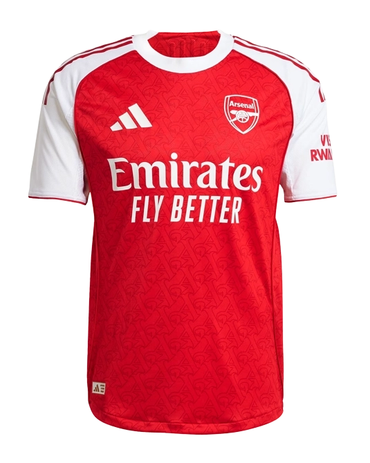 домашняя футболка Arsenal, вид спереди