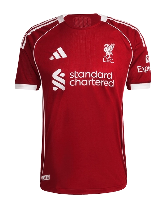 домашняя футболка Liverpool, вид спереди