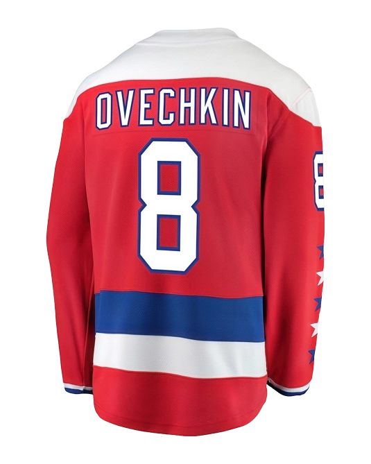 альтернативное джерси Александра Овечкина Washington Capitals, вид спереди