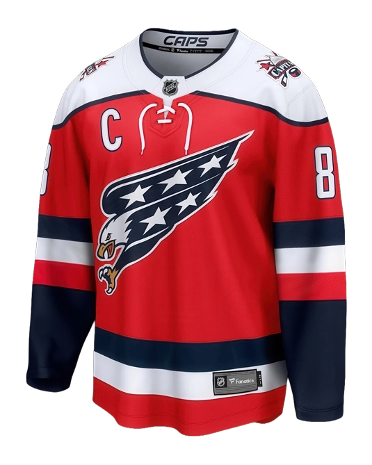 альтернативное джерси Александра Овечкина Washington Capitals, вид сзади